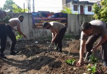 Jaga Ketahanan Pangan, Brimob DIY Galakkan Gerakan Berkebun
