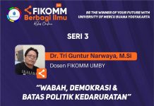 Kelas Online Fikomm UMBY #3, Nasib Demokrasi di Tengah Pandemi