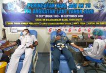 HUT Ke-75 TNI AL, Lanal Jogja Gelar Ziarah dan Bakti Sosial