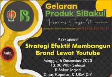 Dinas Koperasi dan UMKM DIY Fasilitasi Gelaran Produk Sibakul Bertema Inspirasi Jogja Istimewa Menembus Batas