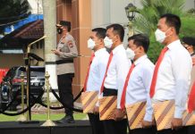 Ungkap Jaringan Pengedar Ganja Nasional, 29 Personil Ditresnarkoba Polda DIY Terima Penghargaan