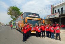 Ratusan Kader PDI Perjuangan Karanganyar Diberangkatkan Untuk Konsolidasi Kemenangan Ganjar