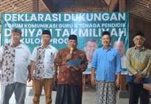 FKGTPDT Kulonprogo Deklarasi Dukung Agung Ambar