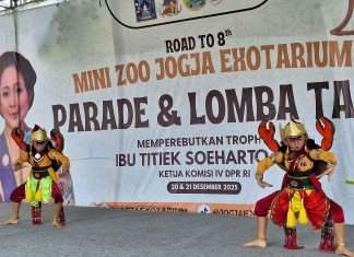 Parade dan Lomba Tari se-DIY Perebutkan Piala Titiek Soeharto Digelar di Mini Zoo Jogja Exotarium