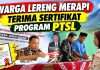 WARGA LERENG MERAPI TERIMA SERTIFIKAT PROGRAM PTSL
